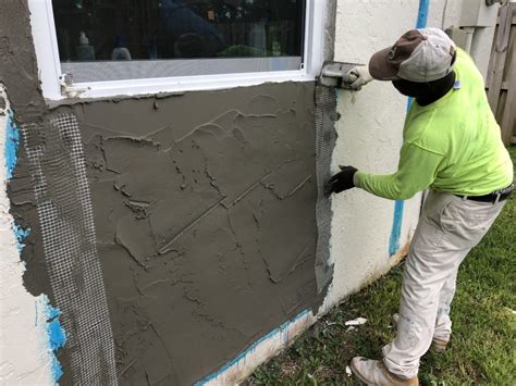 wooden stucco service panel